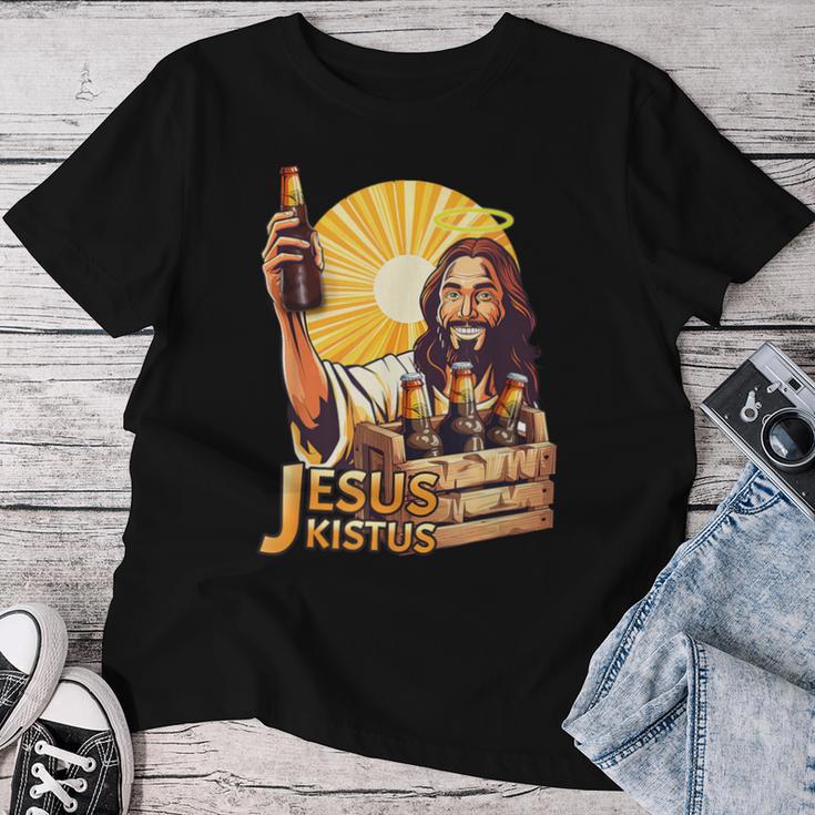 Jesus Kistus Beer God T-shirt Frauen Lustige Geschenke