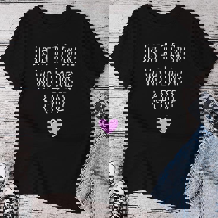 Just A Girl K-Pop Kpop Merch Coreano Merchandise Moda Maglietta da donna Regalos divertidos