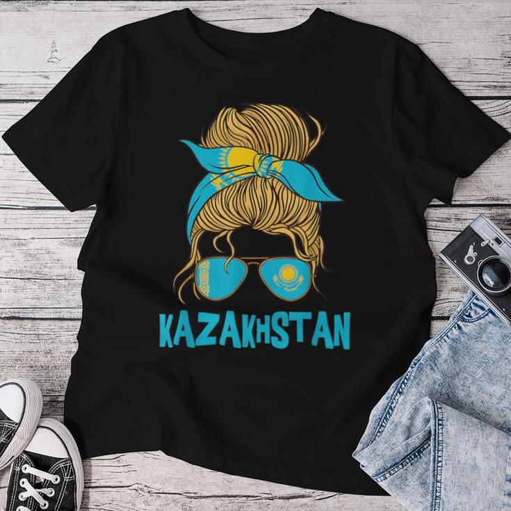 Kazakhstan For Girls Kazakhstan Flag For Kazakh T-shirt Frauen Lustige Geschenke