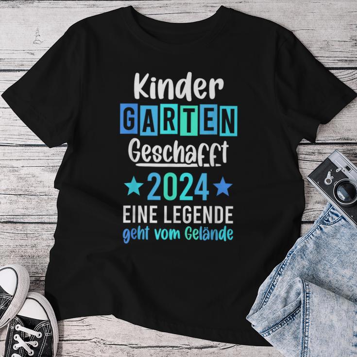 Kindergarten Ade Kita Abgänger 2024 Nursery Graduation T-shirt Frauen Lustige Geschenke