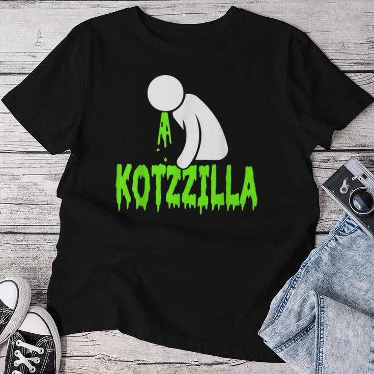 Kotzzilla Brechen Kotzen Beer Alcohol Pass Drunken T-shirt Frauen Lustige Geschenke