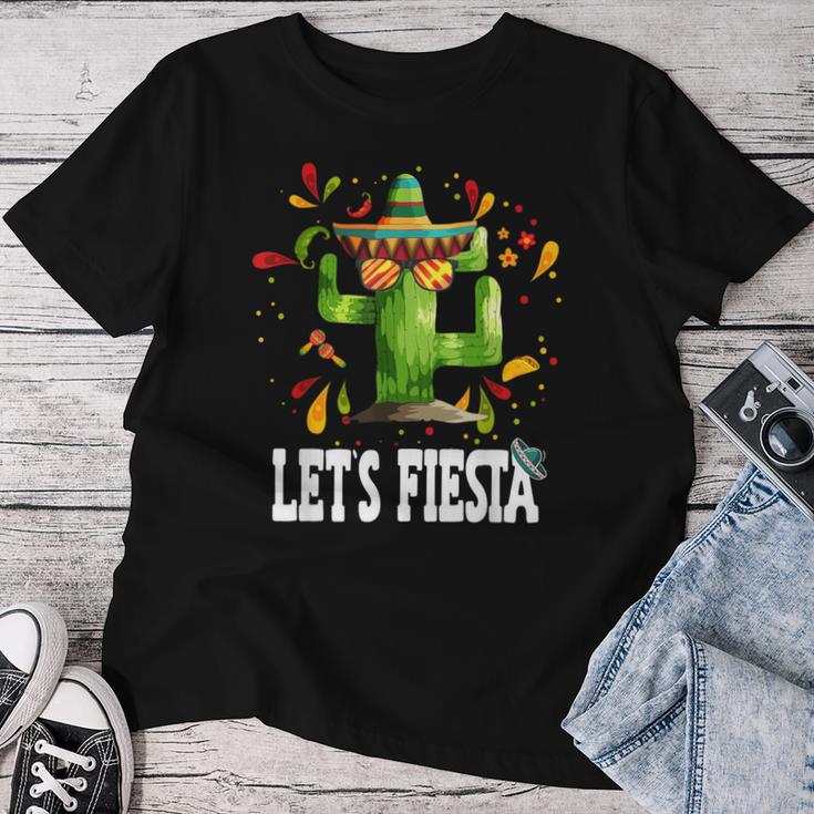 Let's Fiesta Cactus Mexican Party Tacos Nacho Avocado T-shirt Frauen Lustige Geschenke