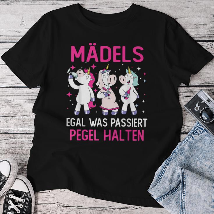 Mädels Egal Was Passiert Pegel Halten Girls' Evening Unicorn S T-shirt Frauen Lustige Geschenke