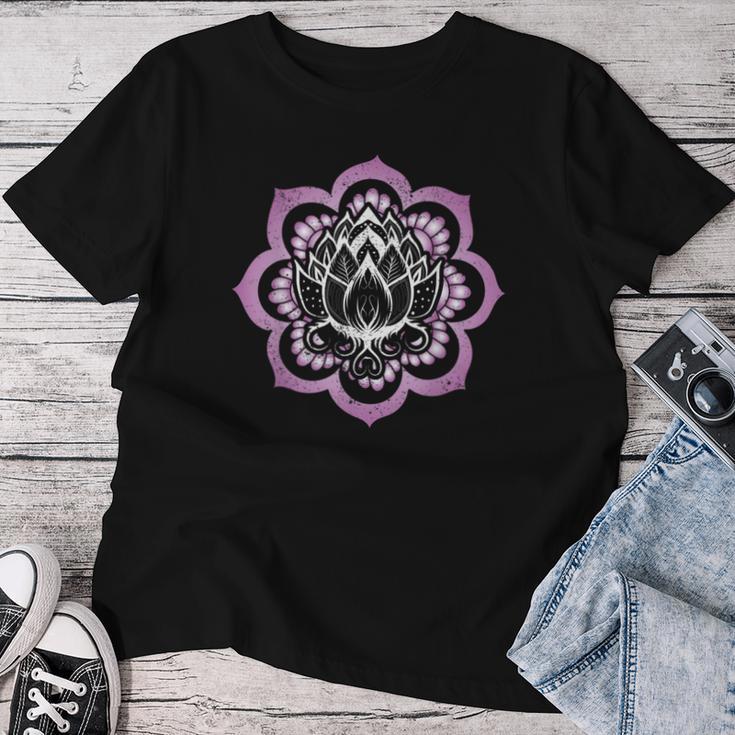 Mandala Spirituelles Yoga Lotus Blume Yogi Lotusblume T-shirt Frauen Lustige Geschenke