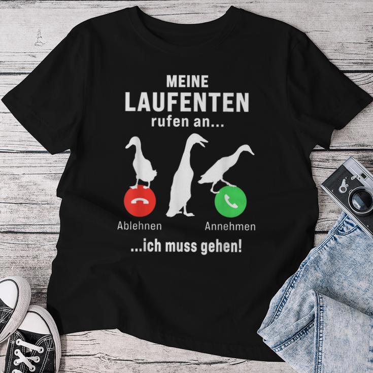 Meine Laufente Rufen An Laufentenstall Duck Breeding T-shirt Frauen Lustige Geschenke