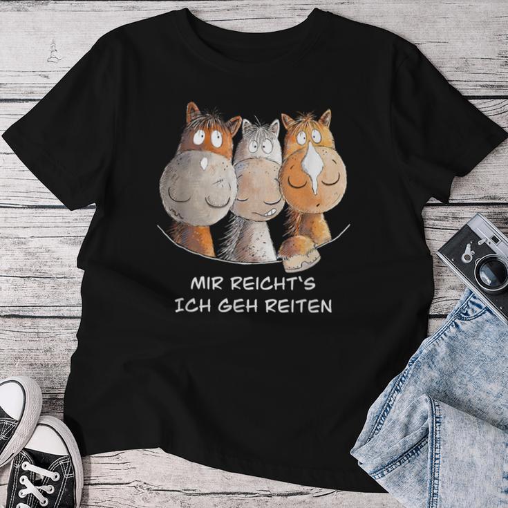 Mir Reichts Ich Geh Reiten Pferde I Horse T-shirt Frauen Lustige Geschenke