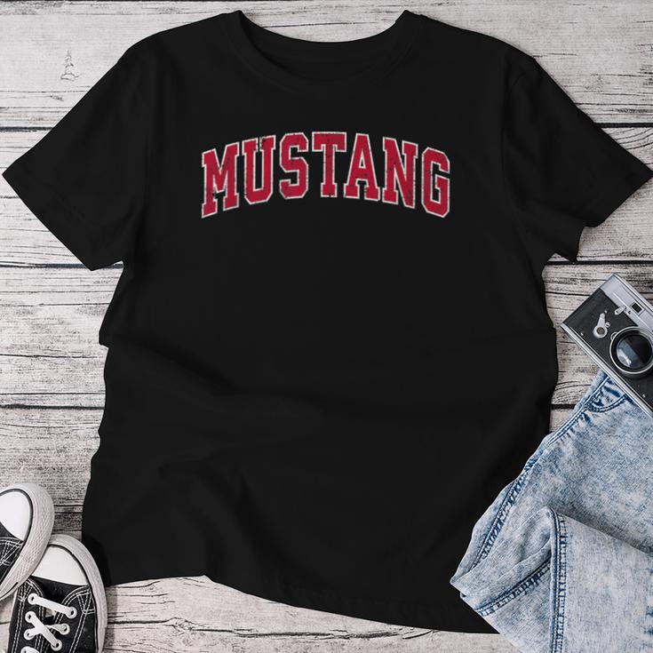 Mustang Oklahoma Okintage Sports Red S T-shirt Frauen Lustige Geschenke