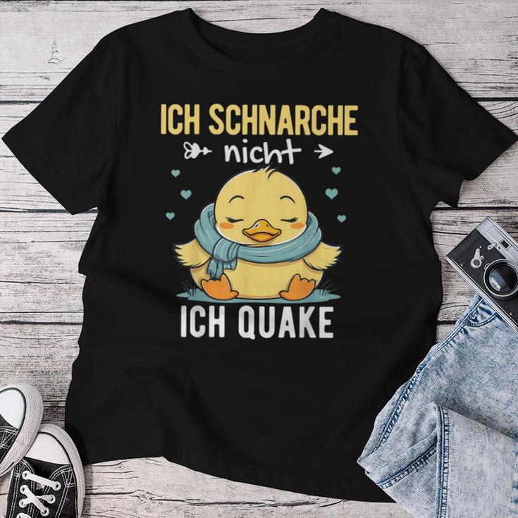 Nightdress Ich Schnarche Nicht Ich Quake Sleep Duck T-shirt Frauen Lustige Geschenke