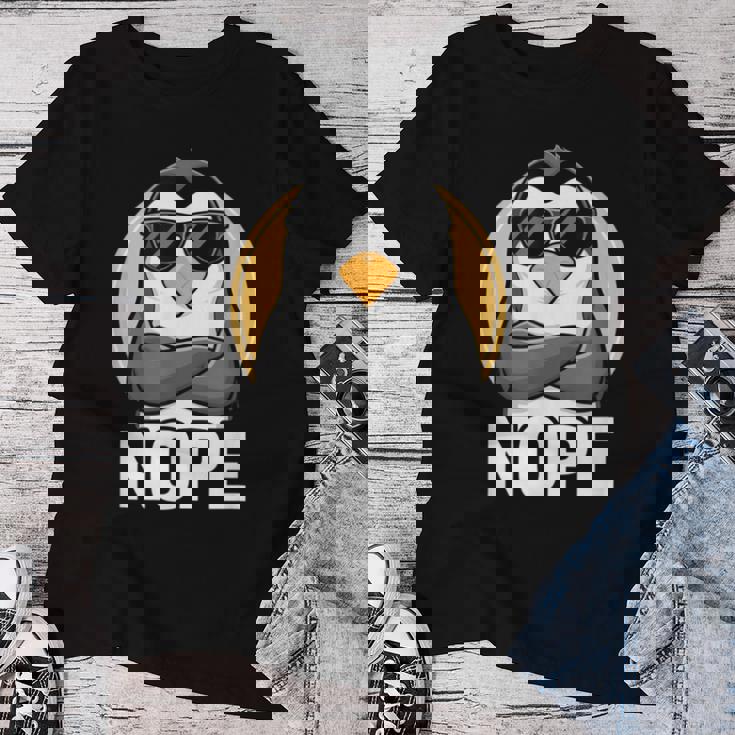 Penguin Nope Bambini Ragazza Ragazzo Donne Maglietta da donna Regalos divertidos