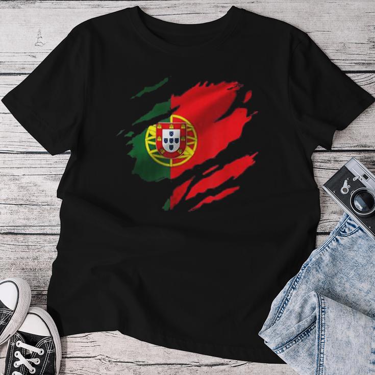 Portugal Portuguese Clothing Portugal Women's T-shirt Frauen Lustige Geschenke