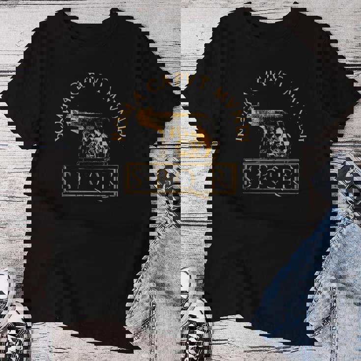 República Romana De La Antigua Roma Spqr Camiseta de mujer Regalos divertidos