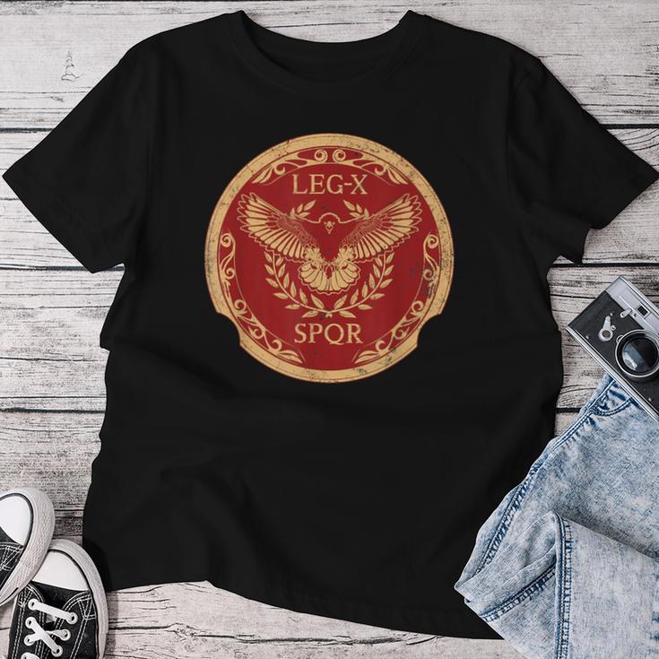 Roman Eagle Legio X Equestris Roman Legion Emblem T-shirt Frauen Lustige Geschenke