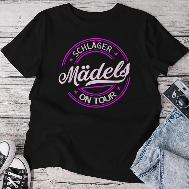 Schlagermädels On Tour Women's Sexy Schlager T-shirt Frauen Lustige Geschenke