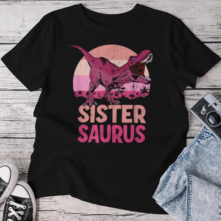 Sister Saurus Sister Saurus Dinosaur Family T-shirt Frauen Lustige Geschenke