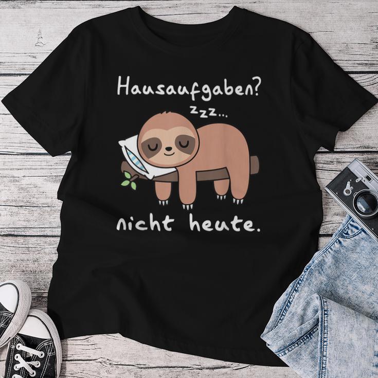 Sloth Boy Girl Sloth Sleep School Child T-shirt Frauen Lustige Geschenke