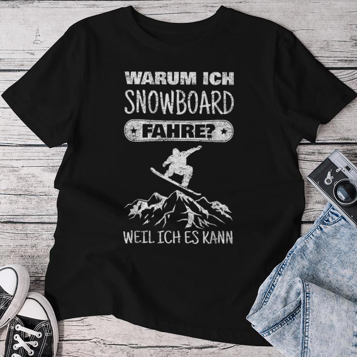 Snowboard Slogan Snowboarder Women's T-shirt Frauen Lustige Geschenke