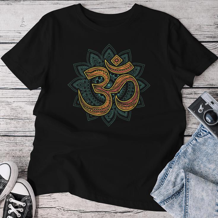 Spiritual Om Mandala T-shirt Frauen Lustige Geschenke