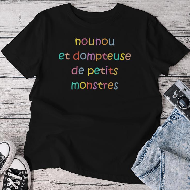 T-Shirt Cadeau Nounou "Merci Nounou" - Idée Cadeau Original Et Humoristique - Coupe Classique