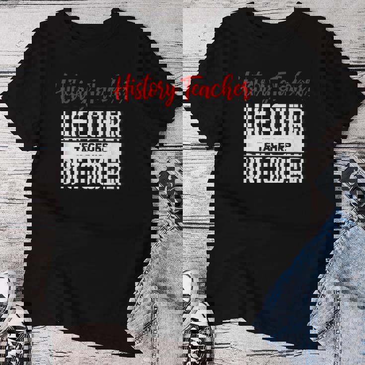 History Teacher History Teacher Es Hombres Camiseta de mujer Regalos divertidos