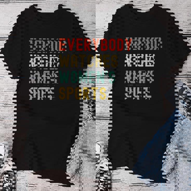 Vintage Retro Sport Lover Todos Relojes Deportes Camiseta de mujer Regalos divertidos