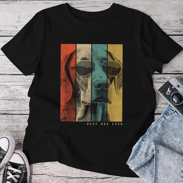 Vintage Weimaraner Dog Mum Dad Children Women T-shirt Frauen Lustige Geschenke