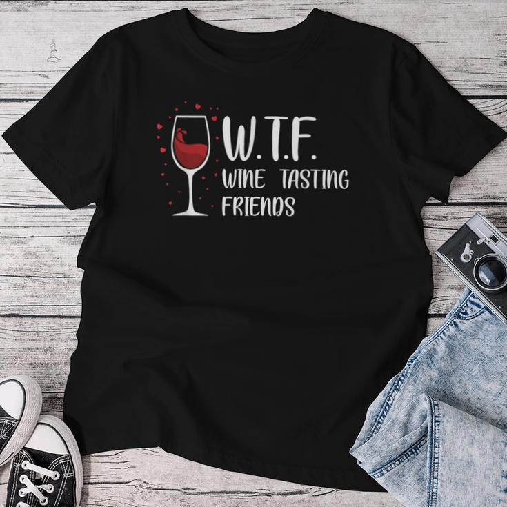 Wine Tasting Friends Wine Slogan Wine Drinker T-shirt Frauen Lustige Geschenke