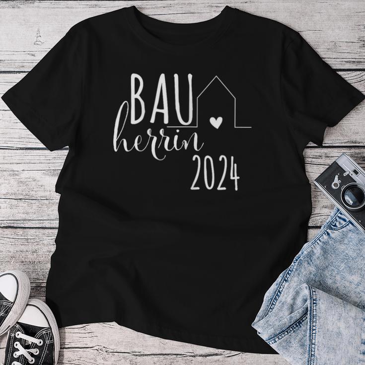 Women's Bauherrin 2024 Haus Hausbau Häuslebauer New Construction Construction Site T-shirt Frauen Lustige Geschenke