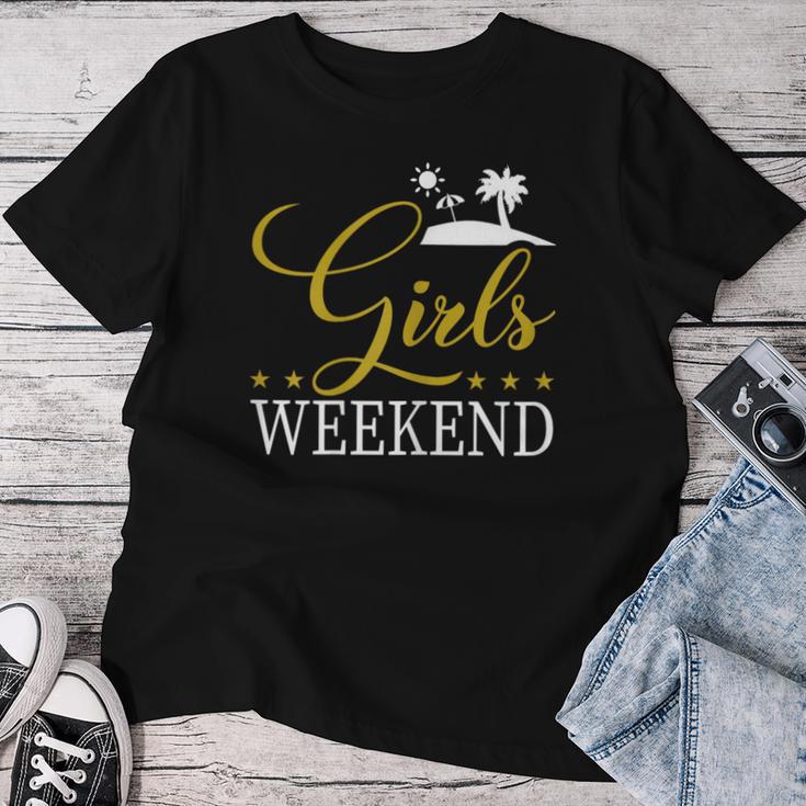 Women's Girls' Weekend Present Women's Weekend Girls' Strip T-shirt Frauen Lustige Geschenke