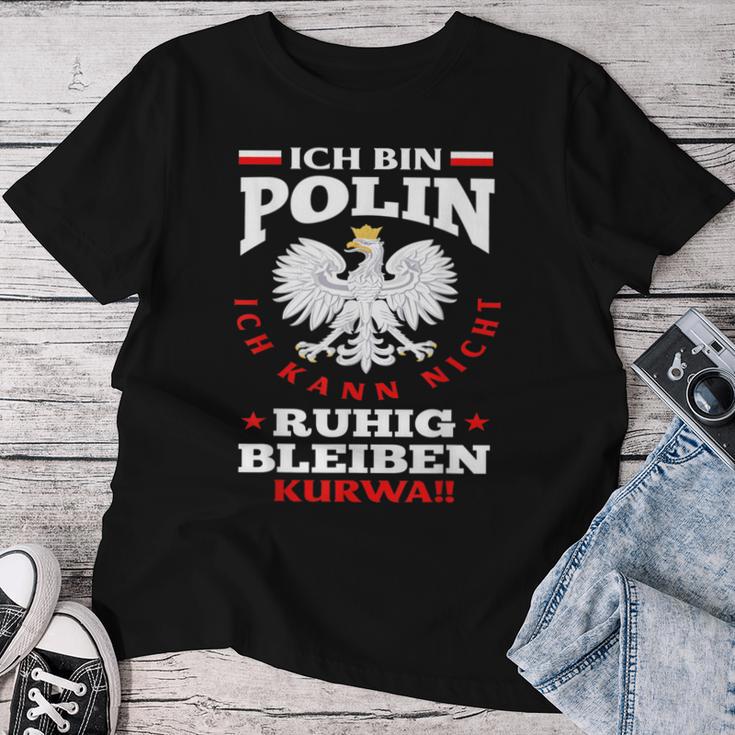 Women's Kurwa Pole Polin Homeland Polska S T-shirt Frauen Lustige Geschenke