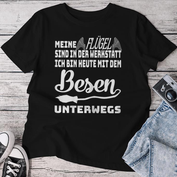 Women's Meine Flügel Sind In Der Werkstatt Cool Sayings T-shirt Frauen Lustige Geschenke