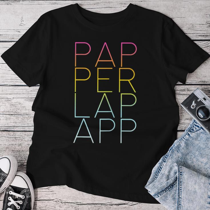 Women's Papperlapapp Bla Bla Quatsch Statement T-shirt Frauen Lustige Geschenke