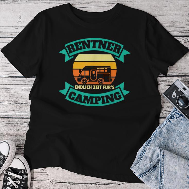 Women's Rentner Zeit Für Camping Ruhestand Pension Pension T-shirt Frauen Lustige Geschenke