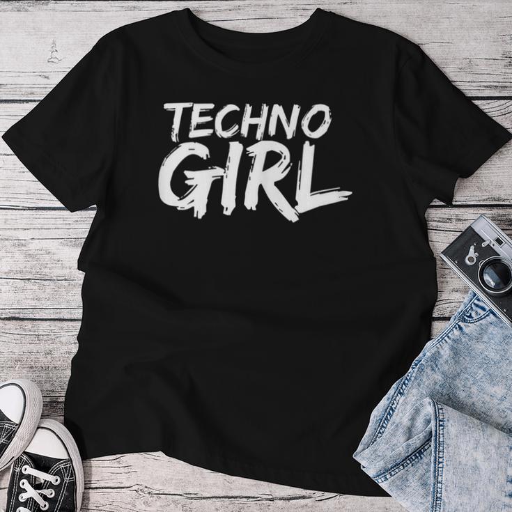 Women's Techno Girl Slogan Edm House Music Festival T-shirt Frauen Lustige Geschenke