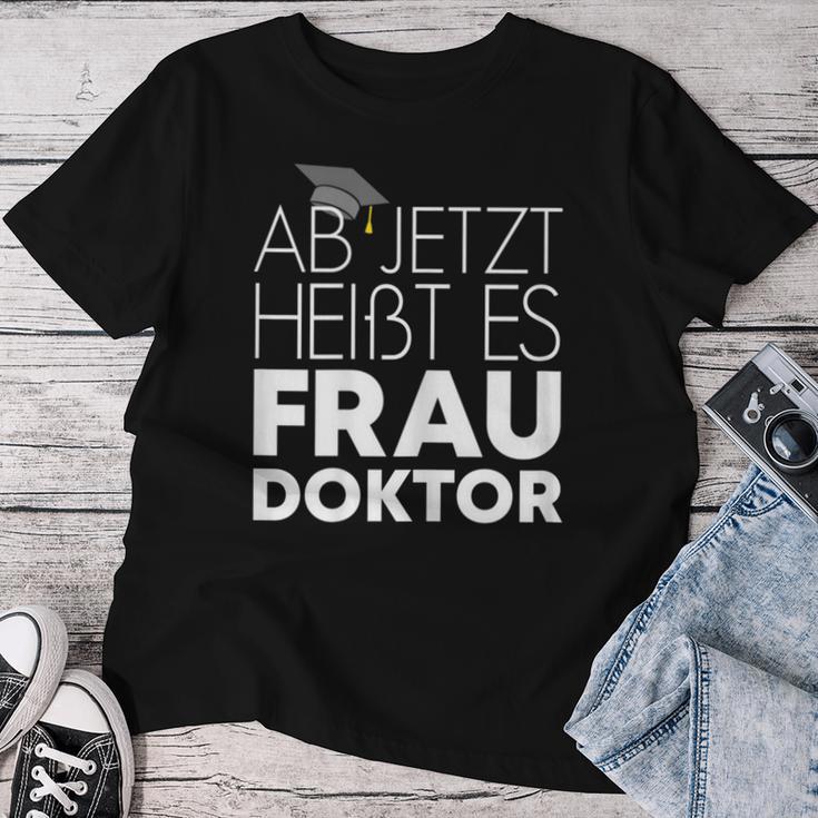 Women's Wife Doctor For Doctor's Title Promotion T-shirt Frauen Lustige Geschenke