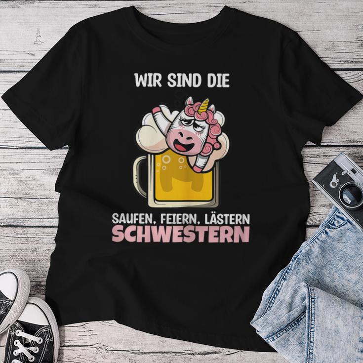 Women's Wir Sind Die Saufen Feistern W T-shirt Frauen Lustige Geschenke