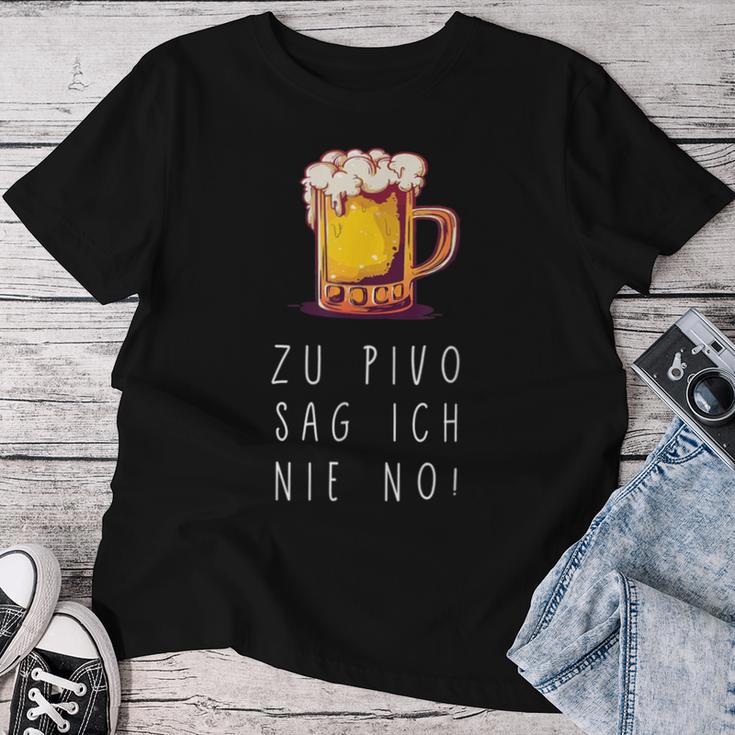 Zu Pivo Sag Ich Nie No Beer Croatian Beer T-shirt Frauen Lustige Geschenke