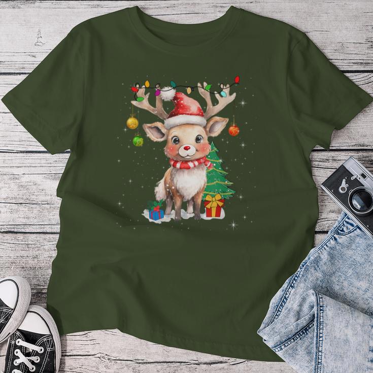 Christmas Children Reindeer Red Nose T-shirt Frauen Lustige Geschenke