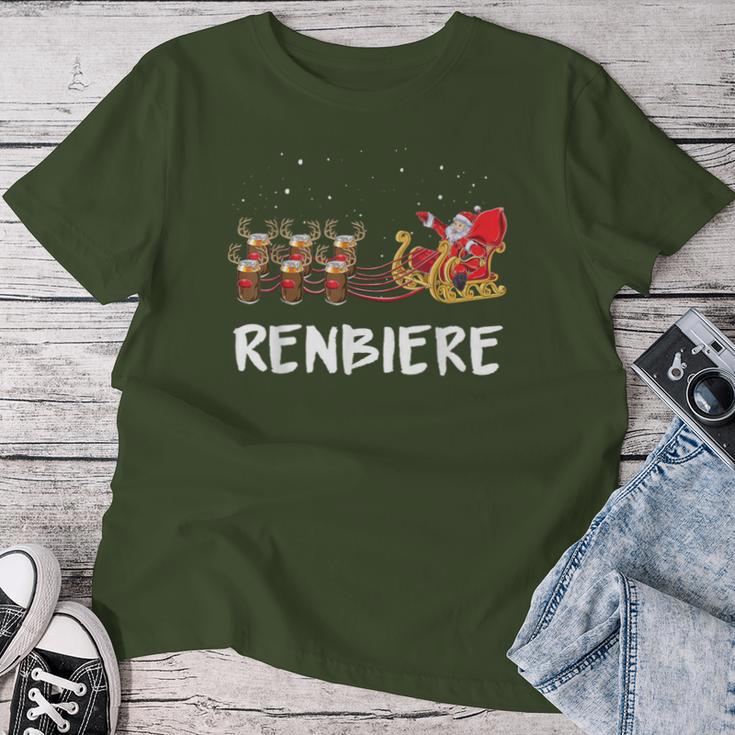 Beer Christmas Reindeer Santa T-shirt Frauen Lustige Geschenke