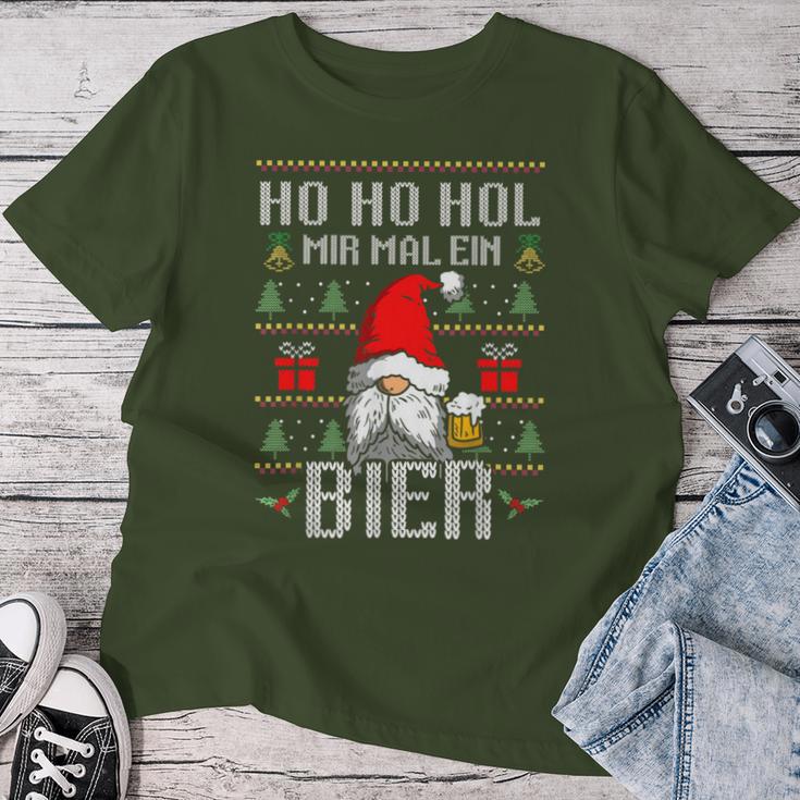 Ho Ho Hol Mir Mal Ein Bier Christmas Children Women T-shirt Frauen Lustige Geschenke