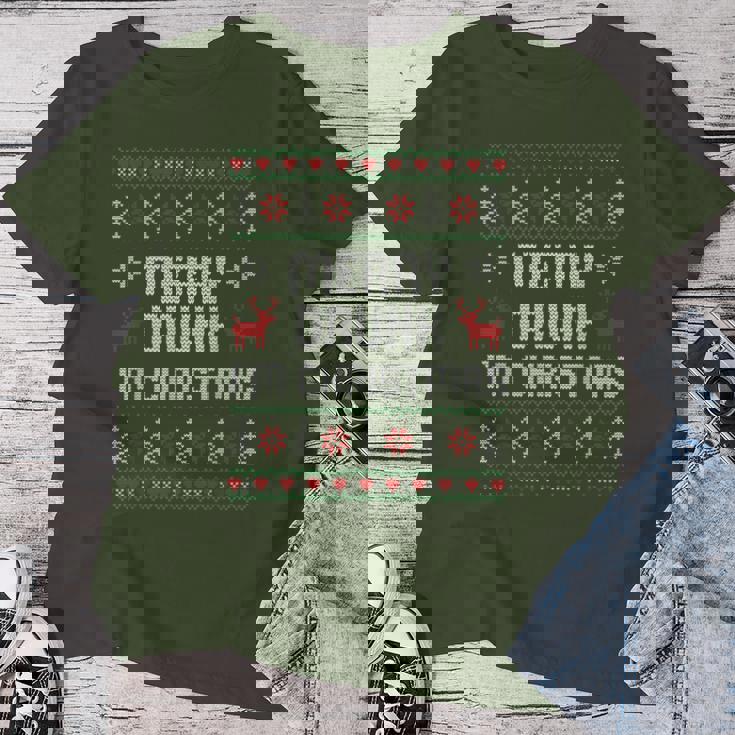 Ugly Xmas Divertente Natale Bere Merry Drunk I'm Christmas Maglietta da donna Regalos divertidos
