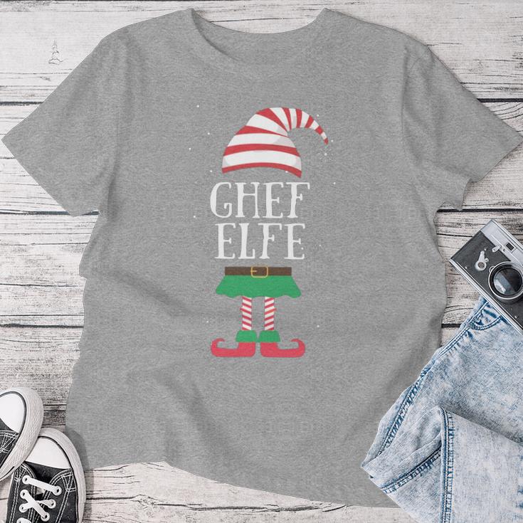 Women's Chef Elf Partner Look Christmas For Women T-shirt Frauen Lustige Geschenke