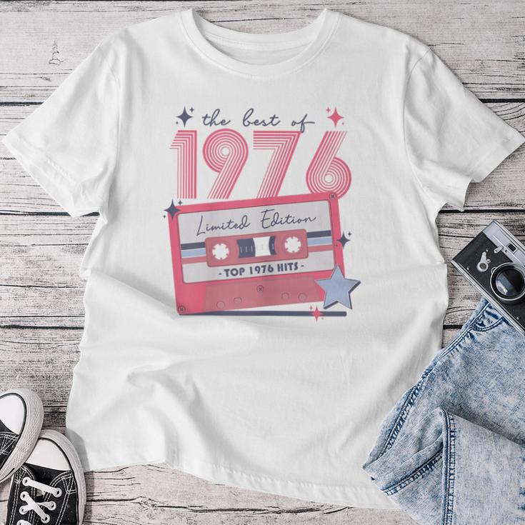 1976Intageintage Birthday Retro Disco Women's Pink T-shirt Frauen Lustige Geschenke