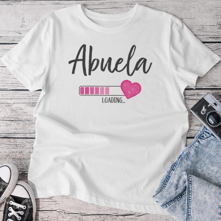 Abuela Esta Cargando Corazón Futura Abuela Loading Camiseta de mujer Regalos divertidos