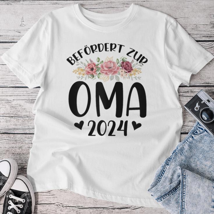 Befördert Zur Oma 2024 Oma 2024 T-shirt Frauen Lustige Geschenke