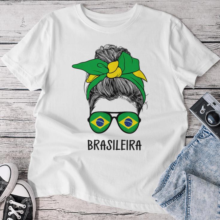 Brazilian Brasileira Girl Brazilian Heritage Brazil Flag T-shirt Frauen Lustige Geschenke