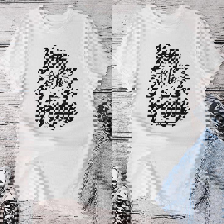 Carino Figlio Della Sposa Matrimonio Matrimonio Amore Famiglia Maglietta da donna Regalos divertidos