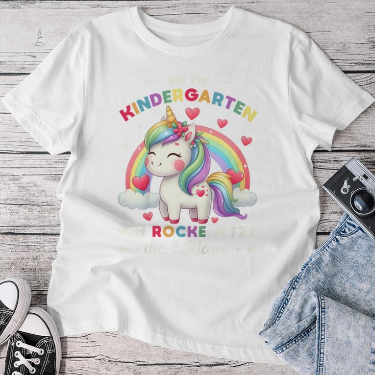 Children's Bye Bye Kindergarten Farewell School Child Girls Unicorn T-shirt Frauen Lustige Geschenke