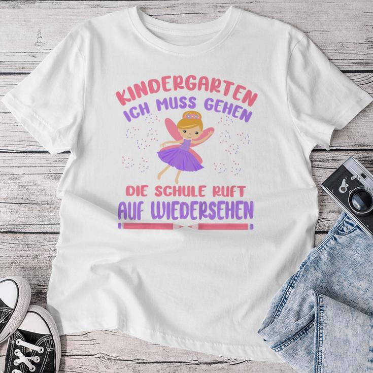 Children's Kita Abgänger 2024 Fairy School Ruft School Child Girls' T-shirt Frauen Lustige Geschenke