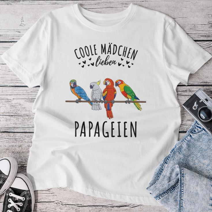 Coole Mädchen Lieben Papageien T-shirt Frauen Lustige Geschenke