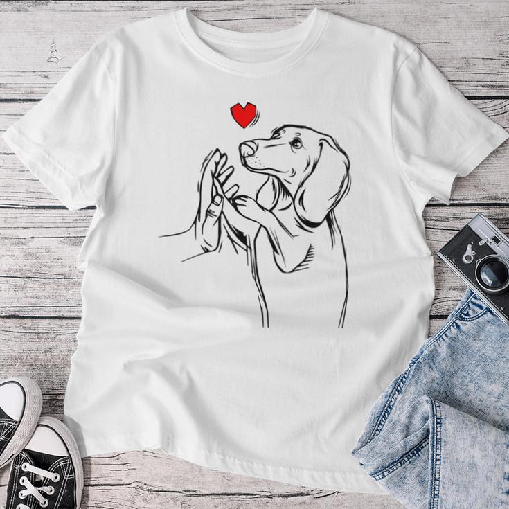 Dachshund Love Dachshund Woman Idea T-shirt Frauen Lustige Geschenke